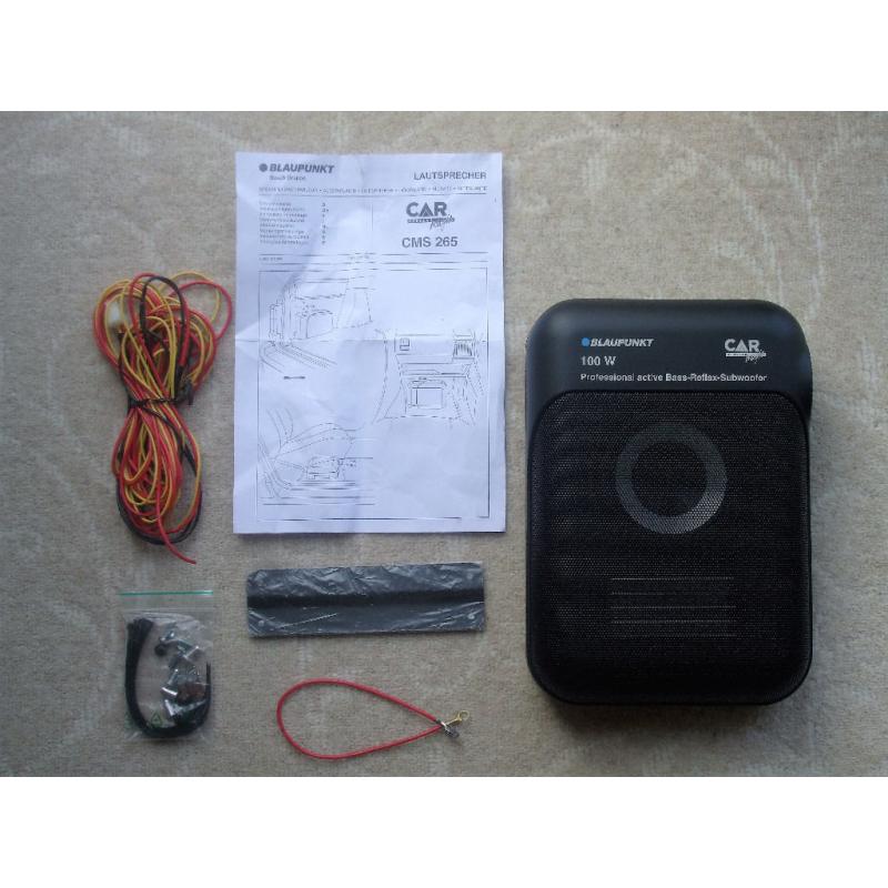 *NEW / UNUSED* Blaupunkt CMS 265 Compact 100W Active Bass Reflex Subwoofer Speaker