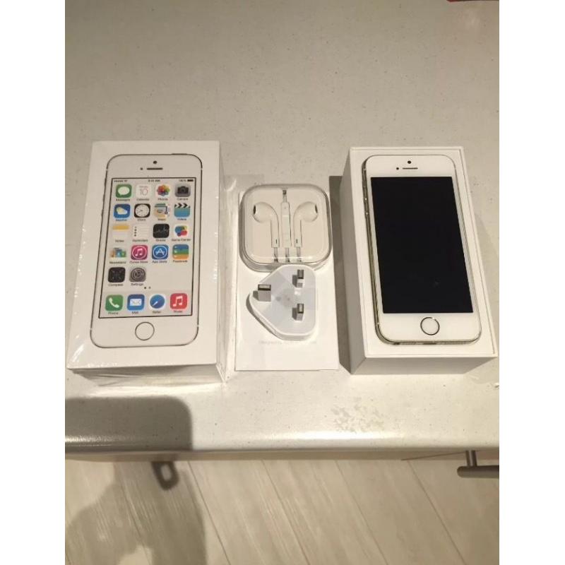 Apple iPhone 5S SIM FREE white & gold CAN POST