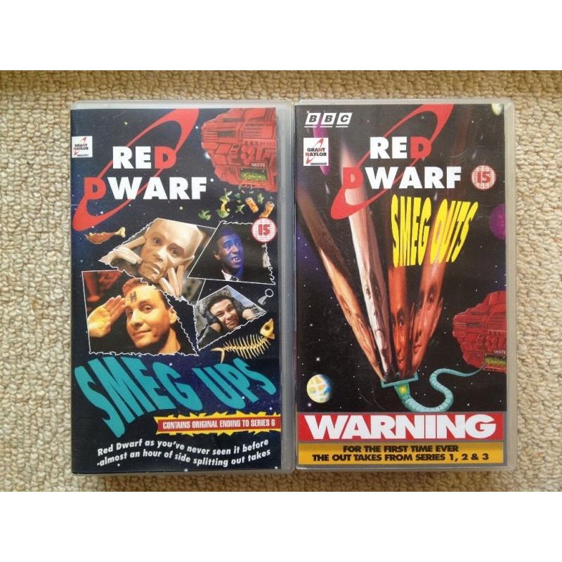 Collection of Red Dwarf Videos and books