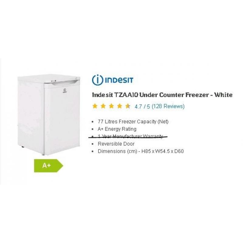 Indesit Undercounter Freezer - White
