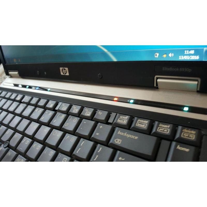 MINT FAST HP 6930P ELITEBOOK LAPTOP MICROSOFT OFFICE 13 WIFI 3GB RAM 160GB DVD SD CARD CAN DELIVER