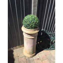 Vintage rustic Victorian chimney pot planer garden ornament shop prop display wedding