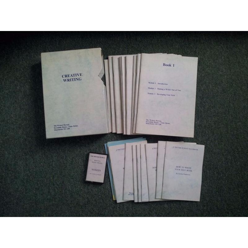 Comprehensive writing course manuals (Writers Bureau Writing Course 10 guidebooks)