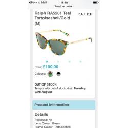 Brand new ralph lauren sunglasses