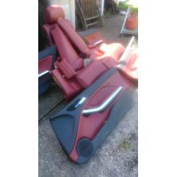 BMW Red leather interior