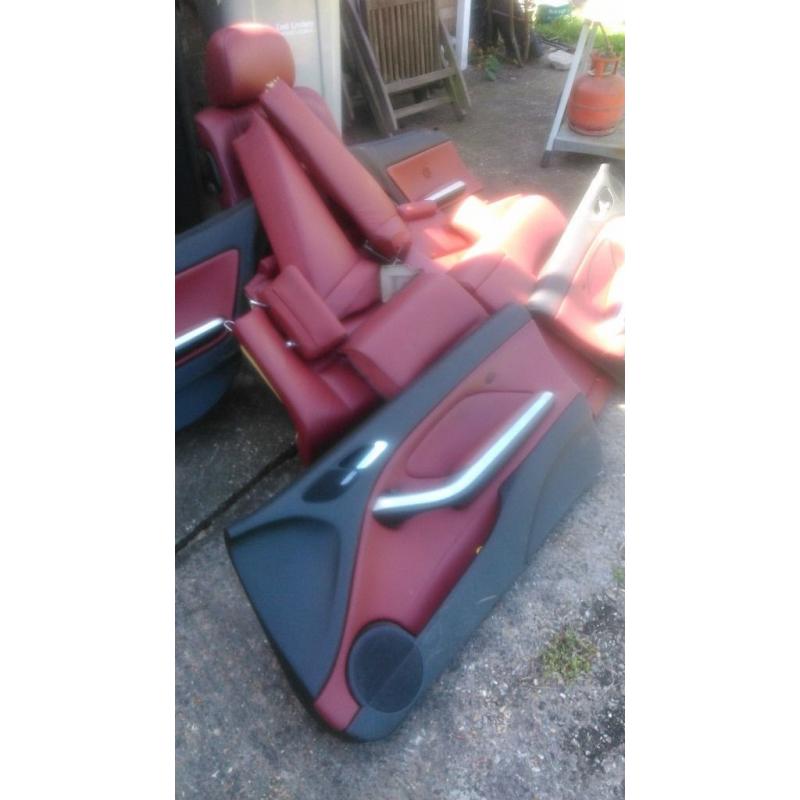 BMW Red leather interior