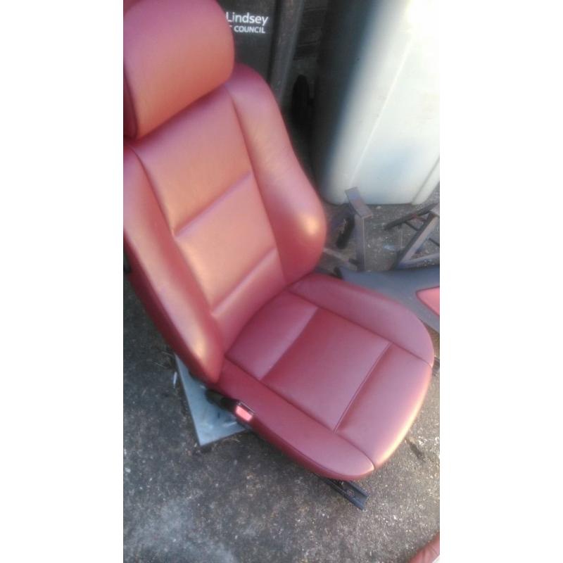BMW Red leather interior