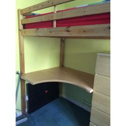 High sleeper bed
