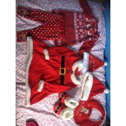 9-12 month Santa outfit