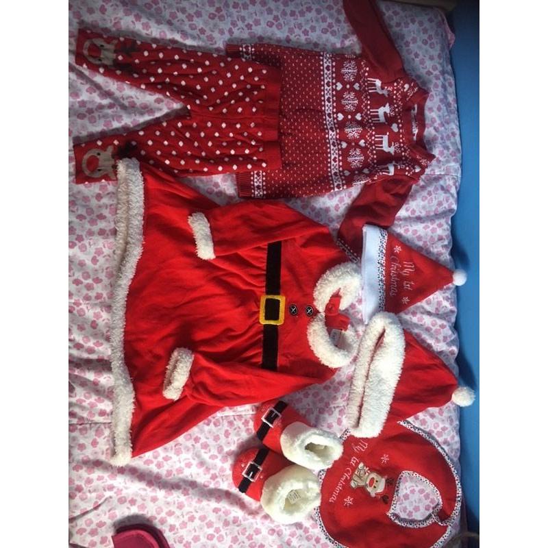 9-12 month Santa outfit