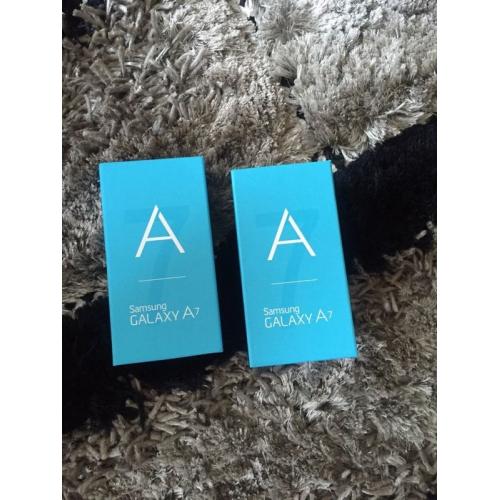 SAMSUNG GALAXY A7 DUOS BRAND NEW BOX WITH DOUBLE SIM CARD WITH RECEIPT