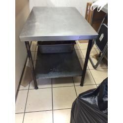 Stainless steel table