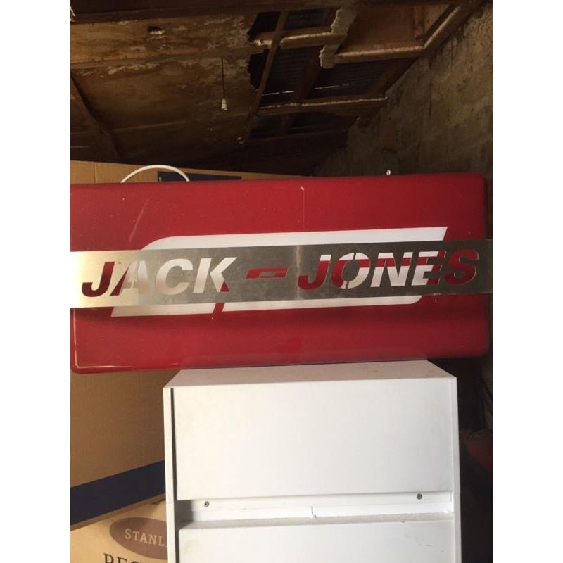 Jack Jones light up sign