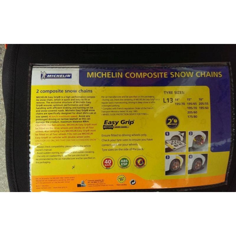 Michelin Easy Grip Composite Snow Chains L13 - Unused