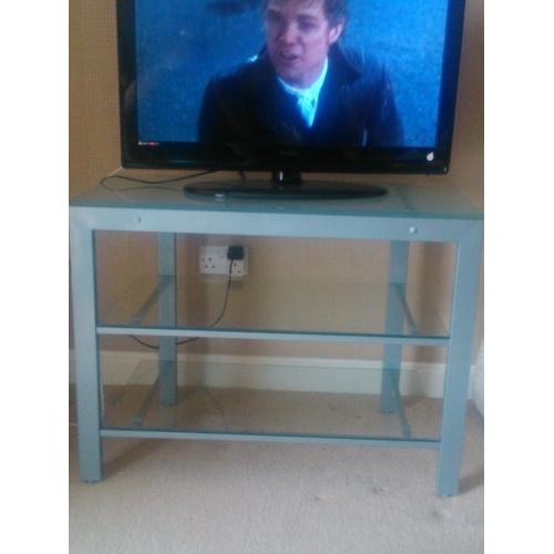 TV STAND FREE TO COLLECTOR WARMLEY BRISTOL SILVER/GLASS