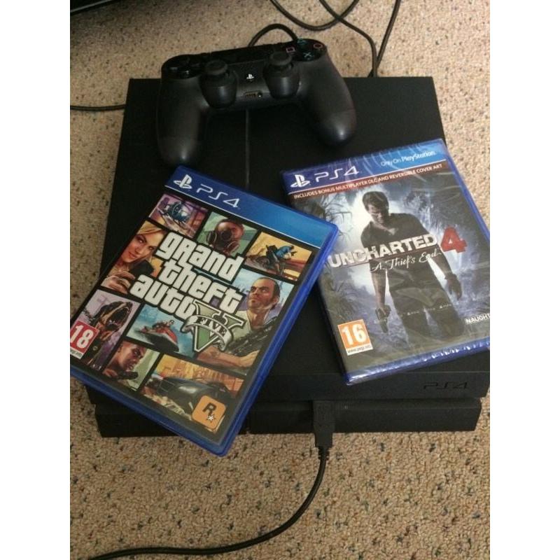 PS4 with GTA5 and Drake 1-4