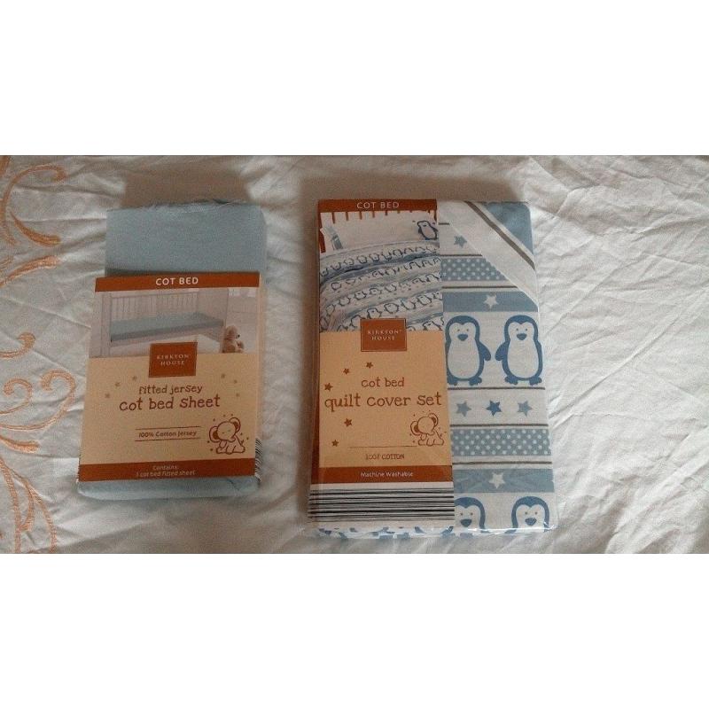 Baby Boys Cot-bed sheets & Quilt cover set