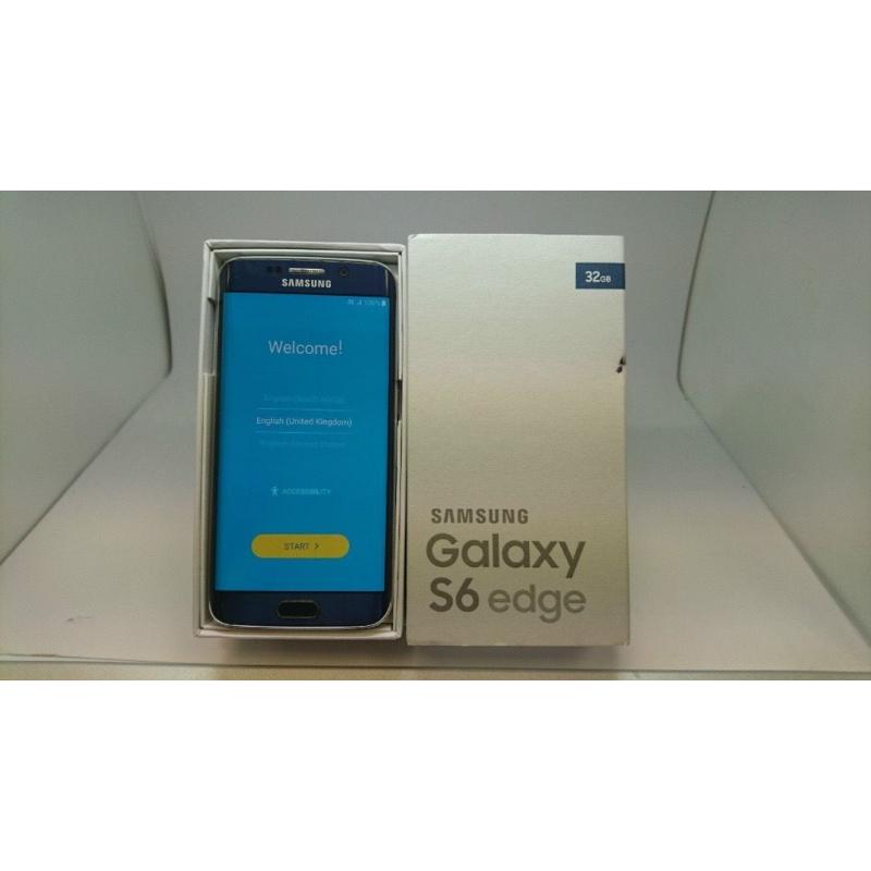 SAMSUNG GALAXY S6 EDGE SM-G925F 32GB BLUE,FACTORY UNLOCKED,AS NEW CONDITION,COMES BOXED AS NEW