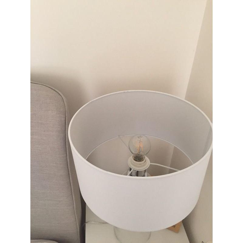 White big (35cm x 20cm) lampshade