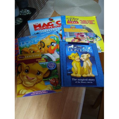 bundle of lion king, toy story, magic roundabout books £3