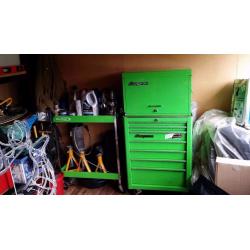 Snap-on tool box, bluepoint trolly & tools for sale.