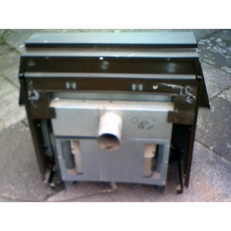 Baxi, real flame gas fire, heavy with backplate and pipe, bargain price to clear some space