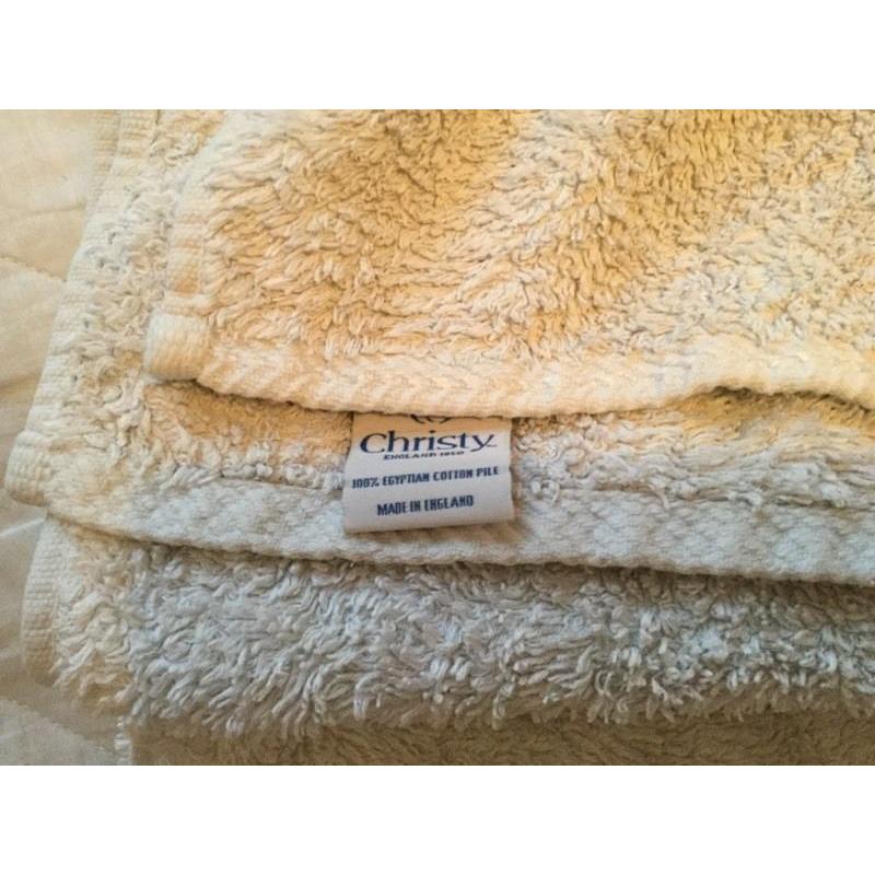 Set of Egyptian cotton hand towels