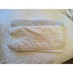 Set of Egyptian cotton hand towels