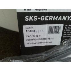 SKS 700c Bluemels Mudguard Bicycle Fenders New Set Front & Rear Matt Black 45mm wide