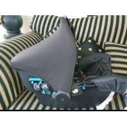 Baby car seat and base