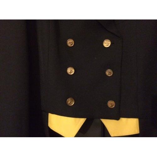 Stunning black dressage tail jacket.
