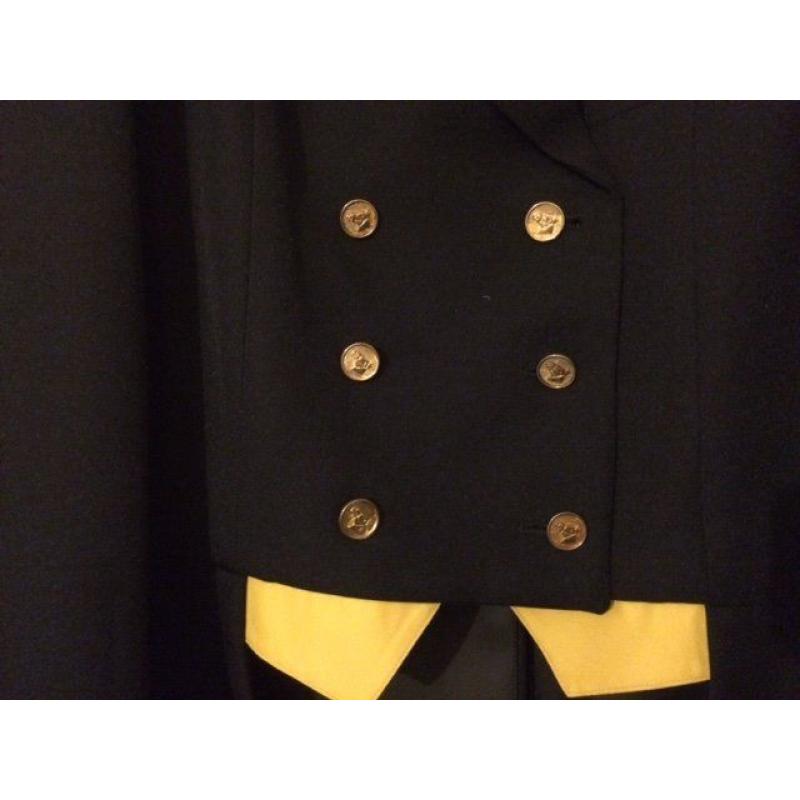 Stunning black dressage tail jacket.