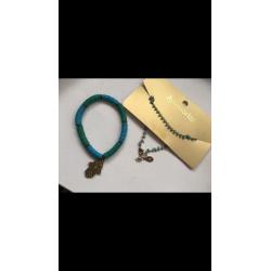 Bracelets X 4 and 1 anklet