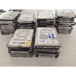 Joblot of 43 IDE&SATA Laptop hard drives