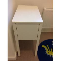 IKEA White Nordli Bedside Table