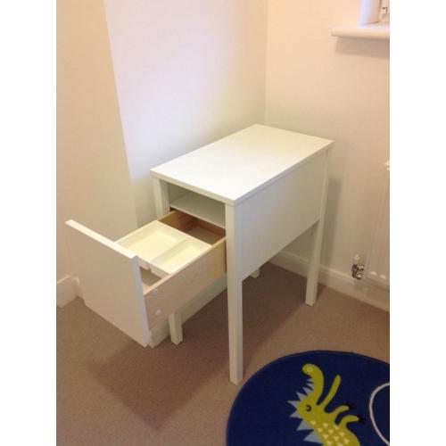 IKEA White Nordli Bedside Table