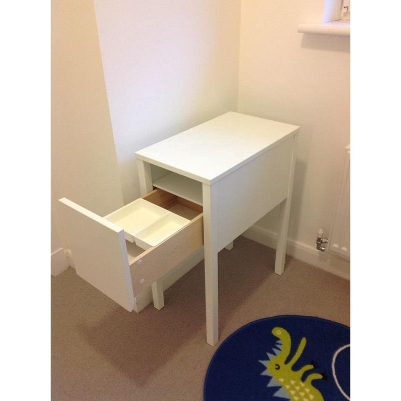 IKEA White Nordli Bedside Table
