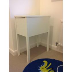 IKEA White Nordli Bedside Table