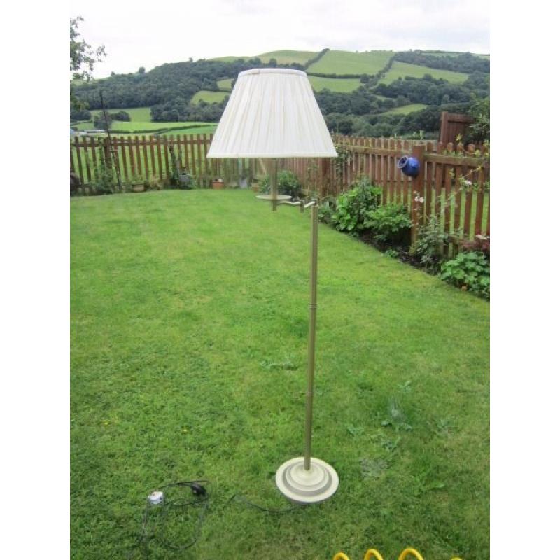 Laura Ashley Malone Brass Swing Arm Floor lamps