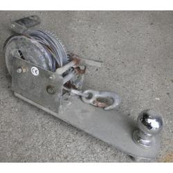 Trailer winch and ball