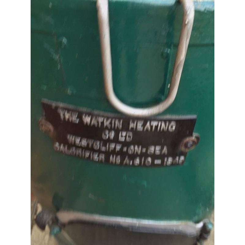 Mobile camp stove used as garden planter