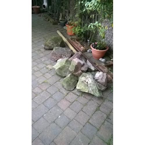 rocks from garden