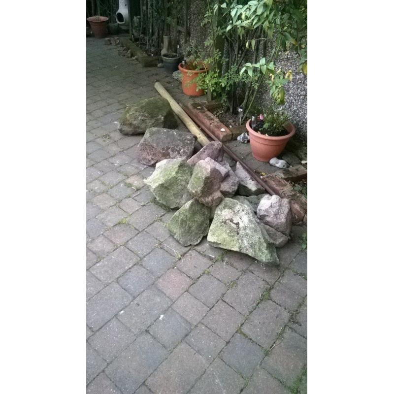rocks from garden