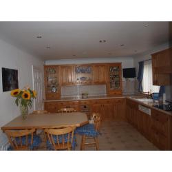 Kitchen units by Thwaite Holme. Bespoke wooden kitchen in ash