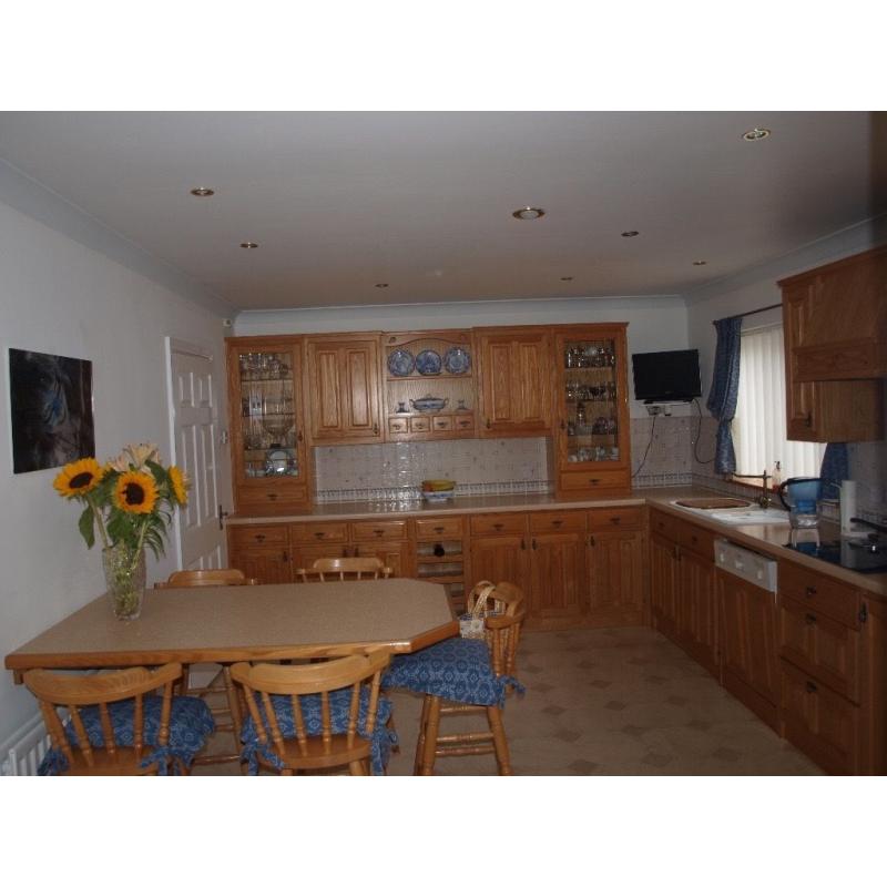 Kitchen units by Thwaite Holme. Bespoke wooden kitchen in ash