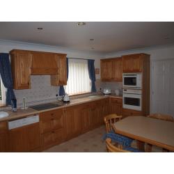 Kitchen units by Thwaite Holme. Bespoke wooden kitchen in ash