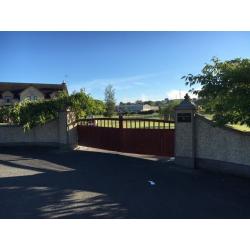 Quality Timber gates c/w Hinges etc, high spec