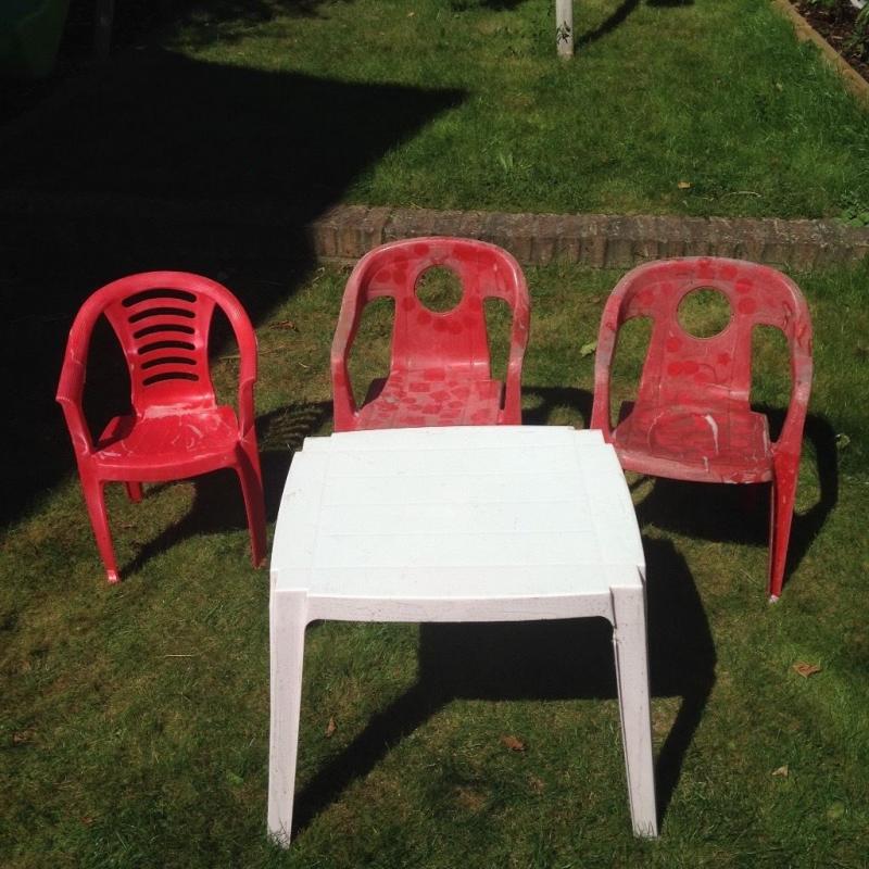 Table and chairs
