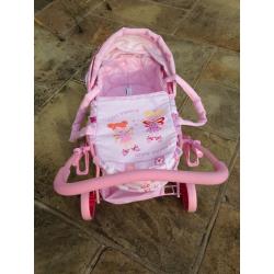 Pretty toy pram & bag
