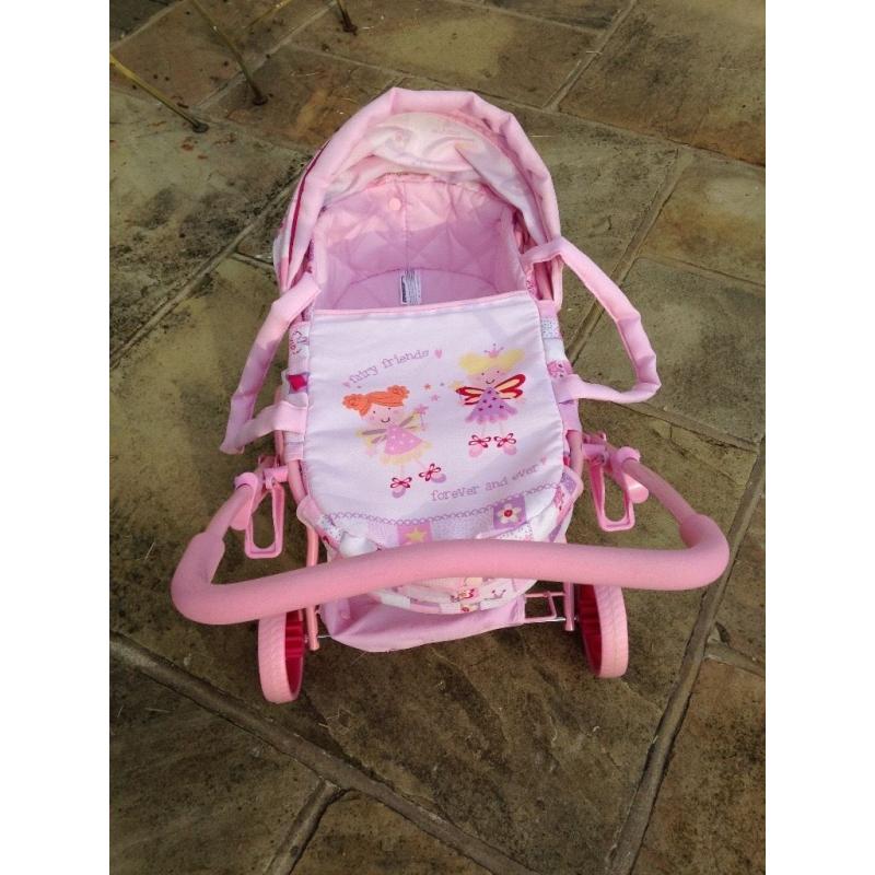 Pretty toy pram & bag